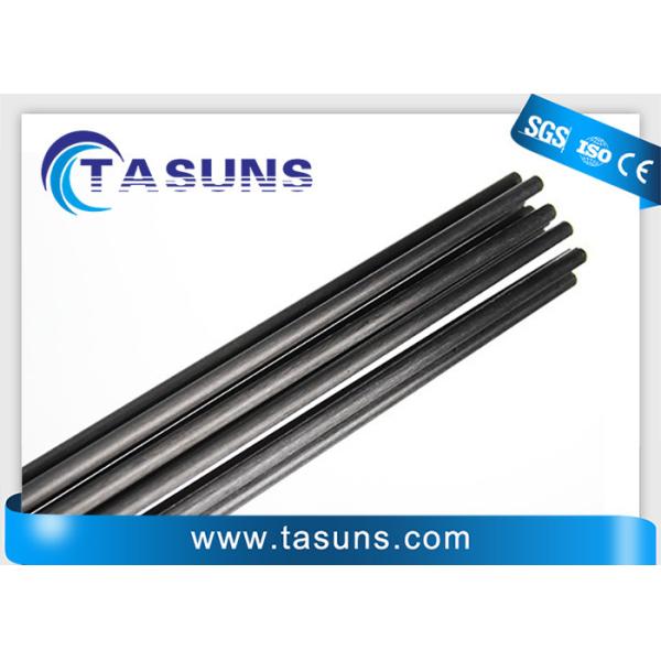 Buy 350-450mm Pultruded Carbon Rods , 6mm T300 Carbon Fiber Round Stock at wholesale prices