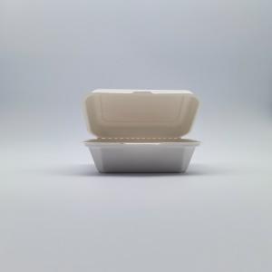 600ml Lunch Biodegradable Bagasse Tableware Disposable Takeaway Containers
