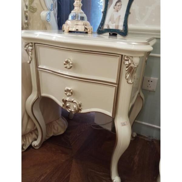 Buy High Performance Bed Furniture Sets / Nightstands Bedside Tables With Two Drawers at wholesale prices