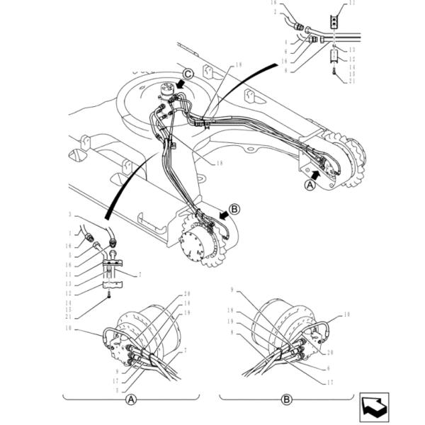 Excavator SK140-8 SK140SR Travel Gearbox YY15V00035F1