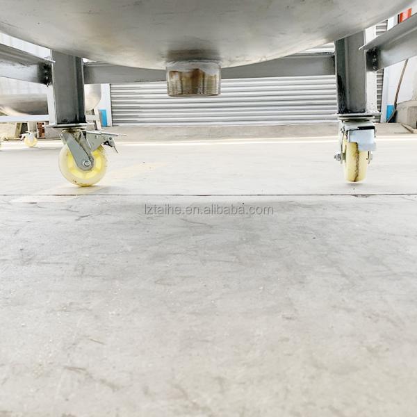 Customizable 100L-2000L Stainless Steel Movable Storage Tank