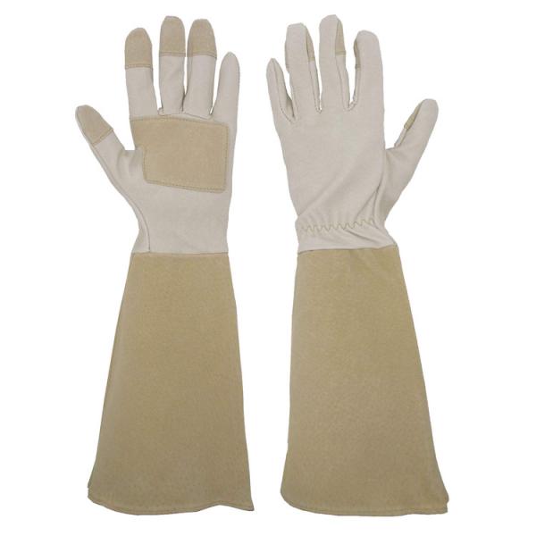 Buy Thornproof Leather Gauntlet Gardening Gloves at wholesale prices