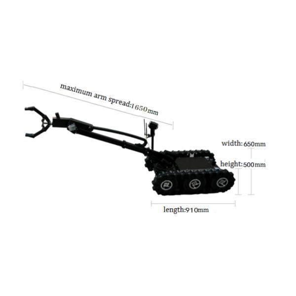 Flexible Scrolling EOD Robot Explosive Ordnance Disposal With Control System