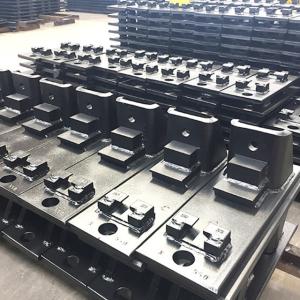 Q235 Q345 Steel Railroad Track Tie Plates Hot Forging Casting OEM