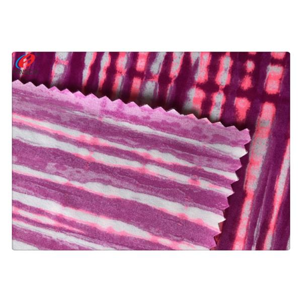 Warp Knit Print Nylon Spandex Fabric For Underwear Yoga Suit