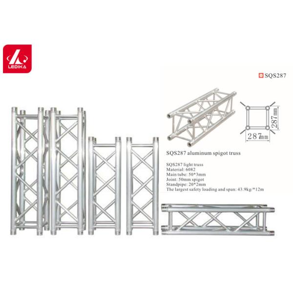 Buy Lightweight Safety Aluminum Square Truss For Party Performance at wholesale prices
