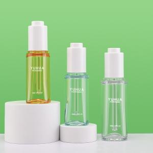 30ml 50ml Custom PETG Plastic Serum Bottle With Dropper Cap
