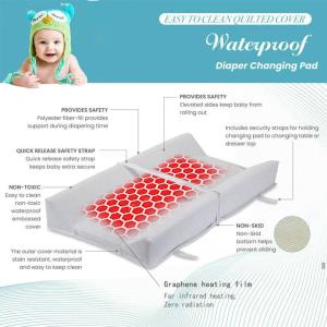 Custom Baby Diaper Pad With Far-Infrared Heater Baby Pad