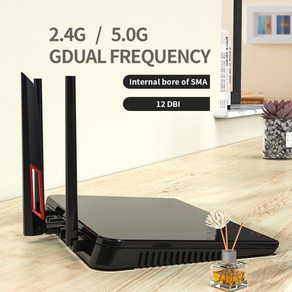 50 Impendence Dual Band 2.4GHz 5GHz 5.8GHz 5Dbi Wifi Wireless Antenna with Connection