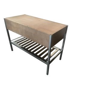 High Gloss Modern Bathroom Vanity Cabinets With Oak Wood , Eco Friendly