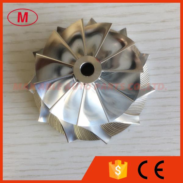 Buy GT28 11+0 blades 48.30/63.00mm forward turbo milling/aluminum 2618/billet compressor wheel for racing at wholesale prices