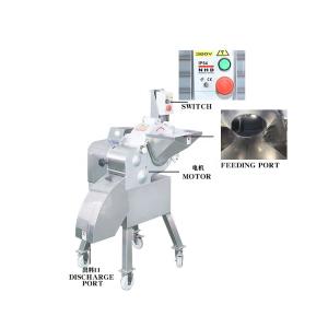 Electric vegetable okra cube cutting chopper slicer machine carrot tomato diced