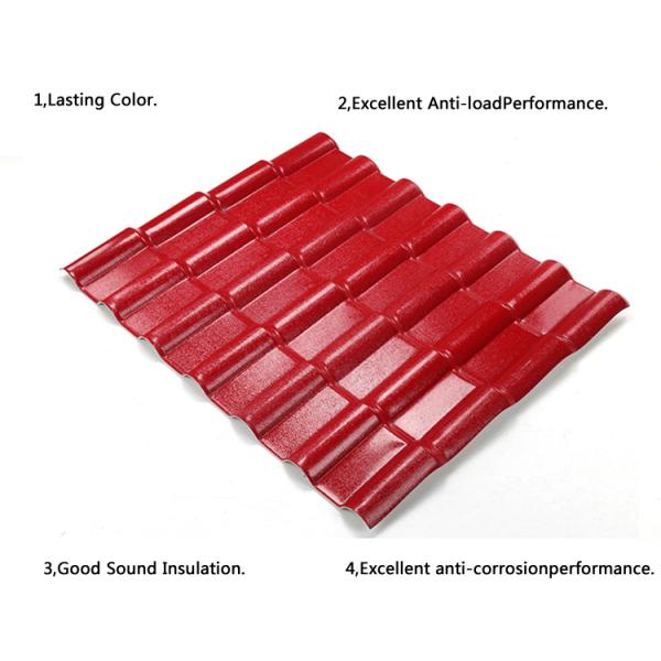 ASA Synthetic Spanish Roof Tile 2.3-3.0mm UV-Resistant
