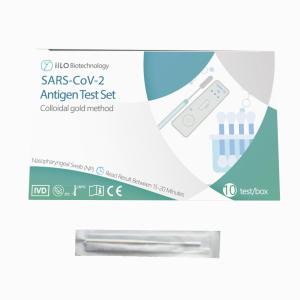 Quality 99% Accuracy Factory price SARS-CoV-2 Antigen Test Set Nasopharyngeal Swab 10 test/box for sale