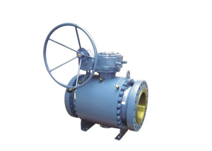 Quality Full Bore Three Piece Ball Valve , Trunnion Mounted Gear Operated Ball Valve for sale
