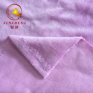 grey 3mm super soft velboa plush fabric/short pile plush fabric for blanket