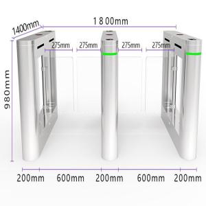 600mm Lane AC220V Bidirectional Swing Barrier Turnstile