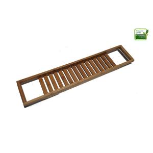 Antibacterial Bamboo Bathroom Supplies , Bamboo Towel Soap Display Rack