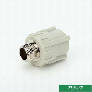 Welding Male Threaded Coupling , Equal Shape Ppr Pipe Socket Higher Flow