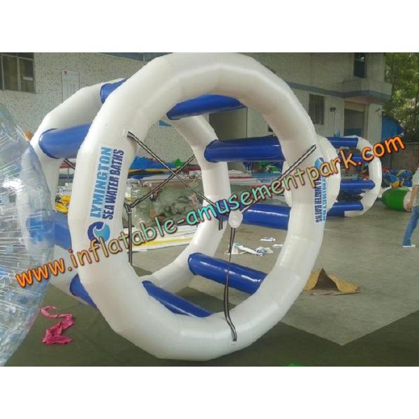 Buy 2m Blue Inflatable Water Games , Inflatable Water Wheel for Kids And Adults at wholesale prices