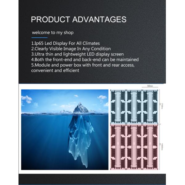 Waterproof Digital P3 Outdoor Smd Fixed LED Display For Commercial Advertising Market