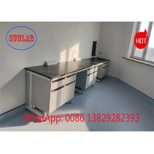 Chemical Resistant Laminate Lab Workbench with Cabinets for Enhanced Safety