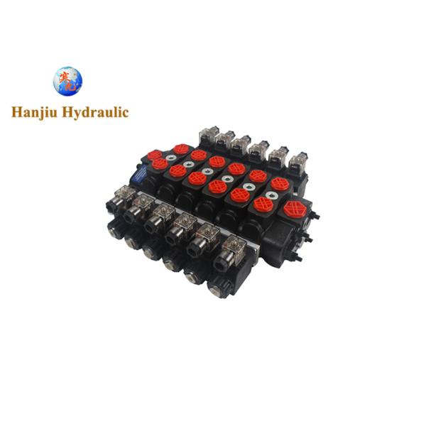 HSSD8DC 6 Spool Solenoid Directional Hydraulic Control Valve Fit For Agriculture Tractor And Construction Sanitation Mining