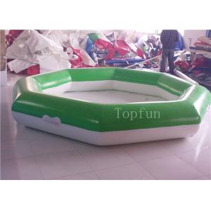 Quality Family Use Inflatable Swimming Pools , PVC Tarpaulin Inflatable Hexagonal Water Pools for sale