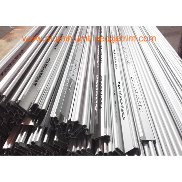 matt silver aluminium stair edge profile for staircase