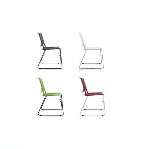 stackable armless sled frame chair