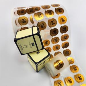 Embossing Custom Aromatherapy Candle Stickers CMYK Personalized Label Printing