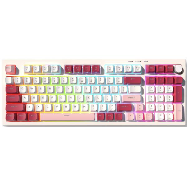 Buy ETEK 97-Key Mechanical-Feel Wired Keyboard with Detachable USB Type-C and 10M Click Life for Durable Performance at wholesale prices