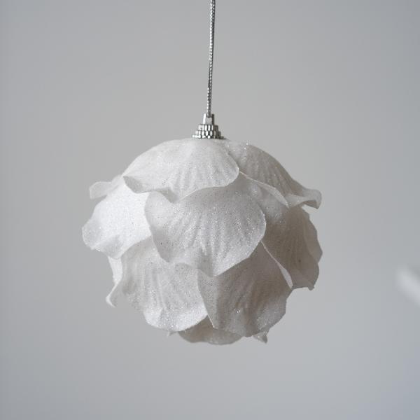 White Petal Christmas Ball Christmas Atmosphere Decoration