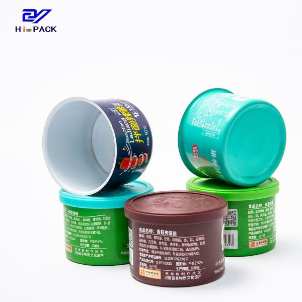 Buy Customized Round Tin Can for Chili Patse or Meat Beef Packaging Sauce Tin Can for Food Packaging at wholesale prices