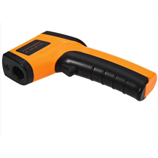 Orange And Black Infrared Laser Thermometer Distance To Spot Size 12/1 Light