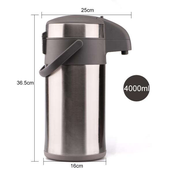 4L Vacuum Coffee Pot SUS316 Thermo Air Pot Electric Kettle Baby Milk Water Keep Warm