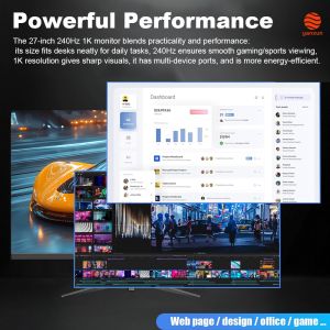 27-Inch Widescreen Gaming Monitor: 2560x1440 1K IPS Panel (178° Wide Viewing