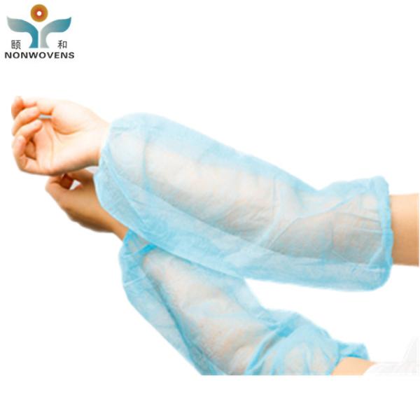 Eco Friendly PP Non Woven Fabric Arm Cover With Elastic Cuff For Home Cleaning