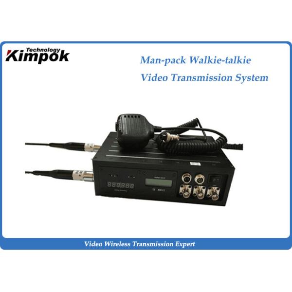 Buy 10 Watt Manpack COFDM Video Transmitter H.264 Walkie - Talkie Transmission System at wholesale prices