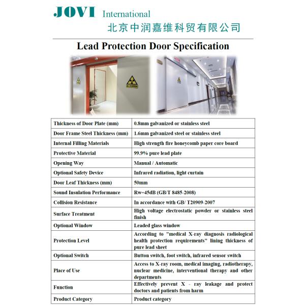 2.1*0.9m Shielding For Industry X-rays And Ct Rooms Radiation Protection Lead Sheet Door
