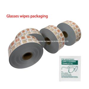 75% Alcohol Pad Packaging Aluminum Foil Laminated Paper with Flexographic