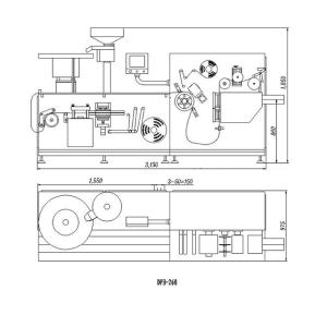 DPH -260H High Speed Capsule Tablet Blister Packer ,Blister Sealing Machine