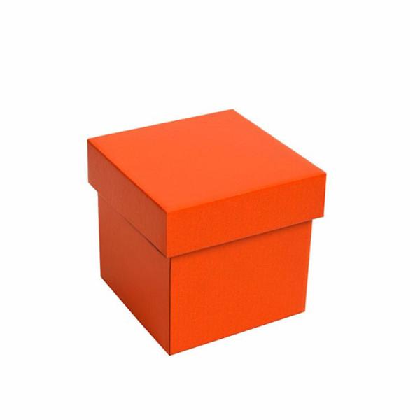 Buy Wholesale Customized Packaging Empty Orange Box Gift Paper Kraft Foldable Box with Lids at wholesale prices