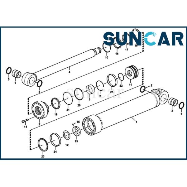 VOE14589725 14589725 Boom Cylinder Repair Seal Kit For SUNCARVO.L.VO EW160C EW160D Heavy Equipment
