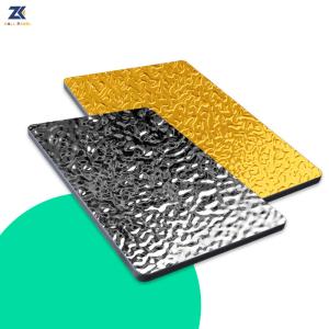 Smooth Bamboo Charcoal Wall Board Water Ripple Panel 1220*2440mm