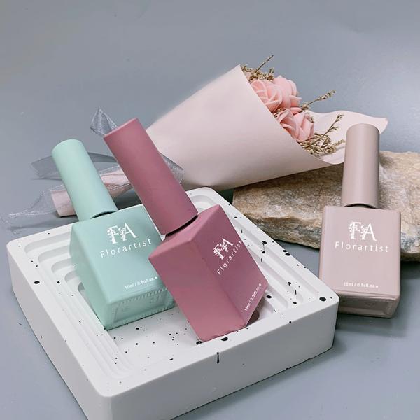 Custom Logo Nail Gel Polish Empty Bottle Rose Gold Nail Polish Bottles