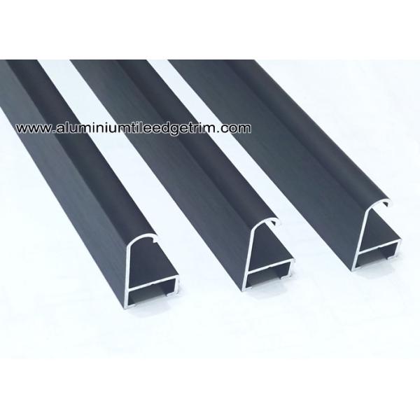 Buy Curved Matt Black Aluminium Picture Frames With Brushed Effect at wholesale prices