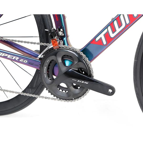 Long Lasting Carbon Fiber Touring Bike Holographic Colour Frame For Adults