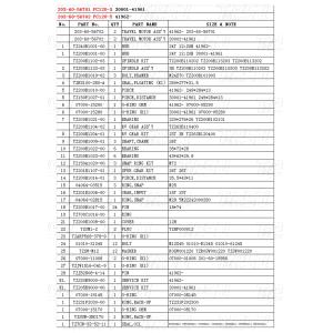Hydraulic Excavator Swing Travel Drive Catalog Gears