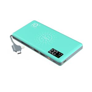 High-end LED Screen Display QI Wireless Power Bank Type-C 10000mAh with 3-IN-1